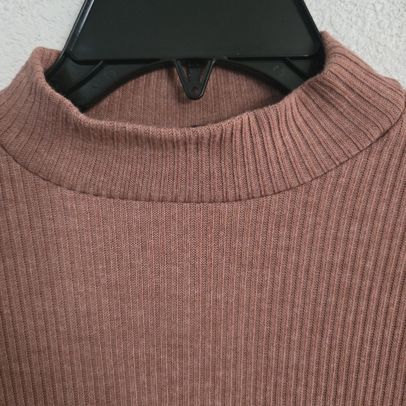 Forever 21 Ribbed Long Sleeve Dress in Mauve - Picture 6 of 7